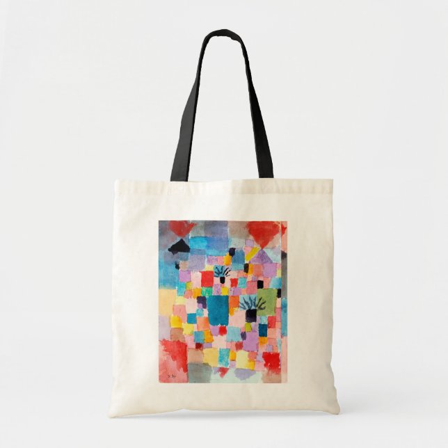 Bolso De Tela Jardín Tunecino, Klee (Frente)