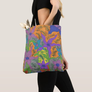 Bolso De Tela Jardín Violeta Bohemio
