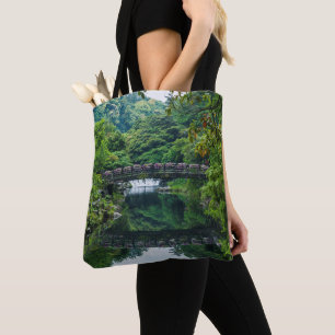Bolso De Tela Jardín y puente coreanos