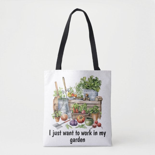 Bolso De Tela Jardinería (Anverso)