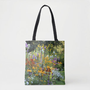 Bolso De Tela Jardines coloridos a lo largo de los caminos