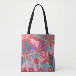 Bolso De Tela Jardines de verano de noche