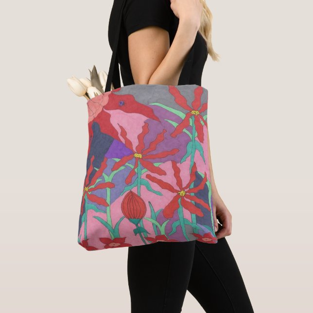 Bolso De Tela Jardines de verano de noche (Detalle)