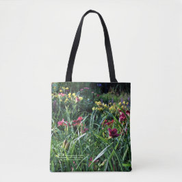 Bolso De Tela Jardines del Daylily de Reblooming del día