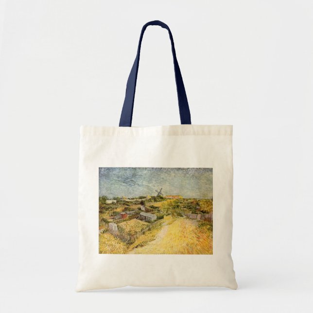Bolso De Tela Jardines vegetales, Montmartre, por Vincent van Go (Frente)