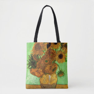 Bolso De Tela Jarrón con doce girasoles de Vincent van Gogh