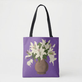 Bolso De Tela Jarrón de flores
