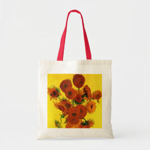 Bolso De Tela Jarrón de Naturaleza Muerta con 15 Girasoles Vince