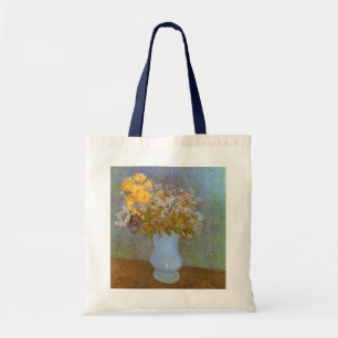 Bolso De Tela Jarrón de Vincent van Gogh de Lilas, Margaritas, A