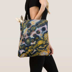 Bolso De Tela Jasper de Océano Manchado Colorido