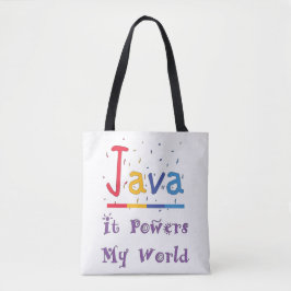 Bolso De Tela Java Powers my world