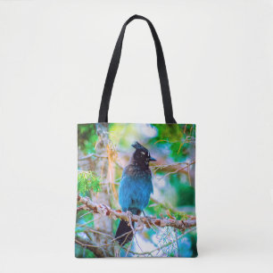 Bolso De Tela Jay de Steller - Fotografía original