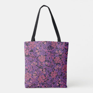 Bolso De Tela Jazmín rosa púrpura vintage de William Morris