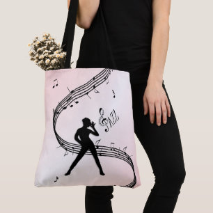 Bolso De Tela Jazz Dance Pink Music Tote Bag
