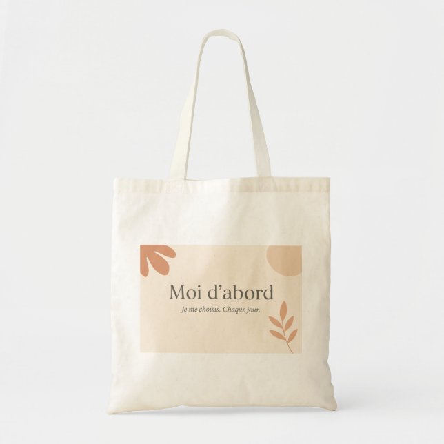 Bolso De Tela “Je me choisis”  (Frente)