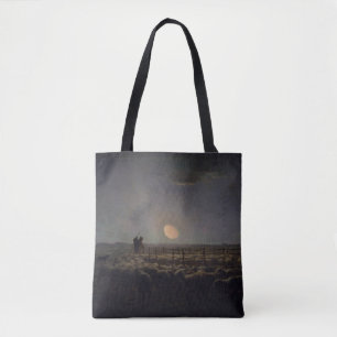 Bolso De Tela Jean-Francois Millet - Sheepfold, luna 1860