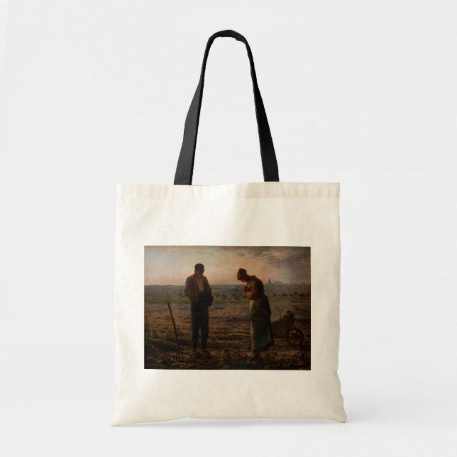 Bolso De Tela Jean-Francois Millet - The Angelus (Frente)