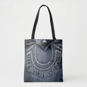 Bolso De Tela Jeans Pocket