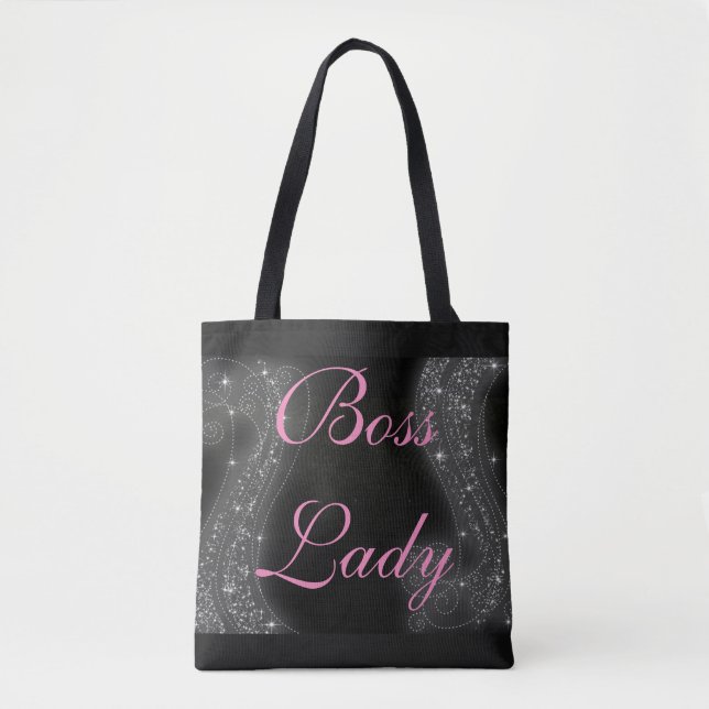 Bolso De Tela Jefa Dama Brillante (Anverso)