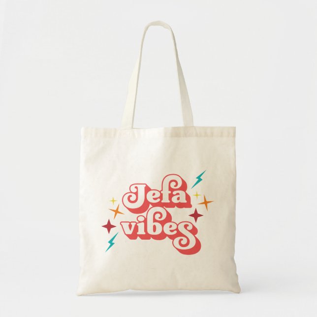 Bolso De Tela Jefa Vibes (Frente)
