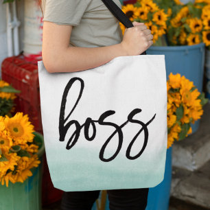 Bolso De Tela Jefe Acuarela marina