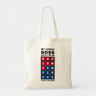 Bolso De Tela Jefe de EMPLEADOR INCREÍBLE