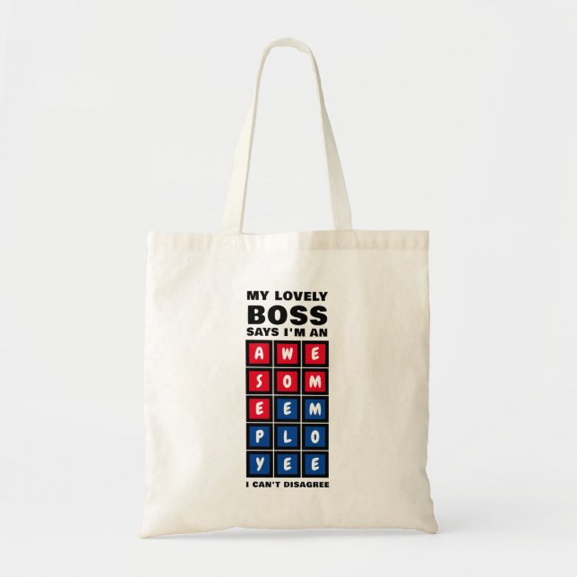 Bolso De Tela Jefe de EMPLEADOR INCREÍBLE (Frente)