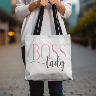 Bolso De Tela Jefe Lady Pink y Gray Mousepad