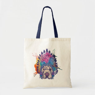 Bolso De Tela Jefe nativo indio de Sharpei