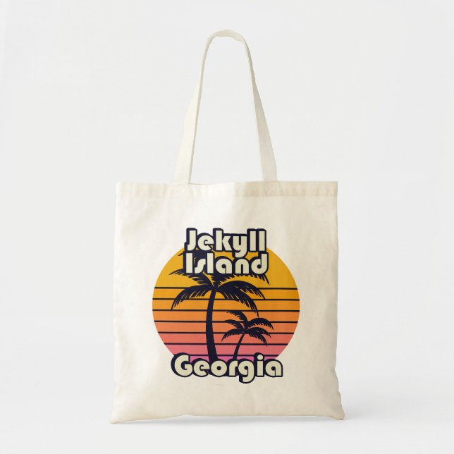 Bolso De Tela Jekyll Island Beach Georgia (Frente)
