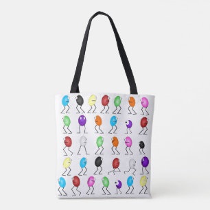 Bolso De Tela Jelly Beans Allover Tote Bag