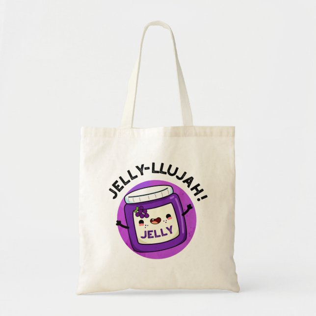 Bolso De Tela Jelly-llujah Funny Jelly Pun (Frente)