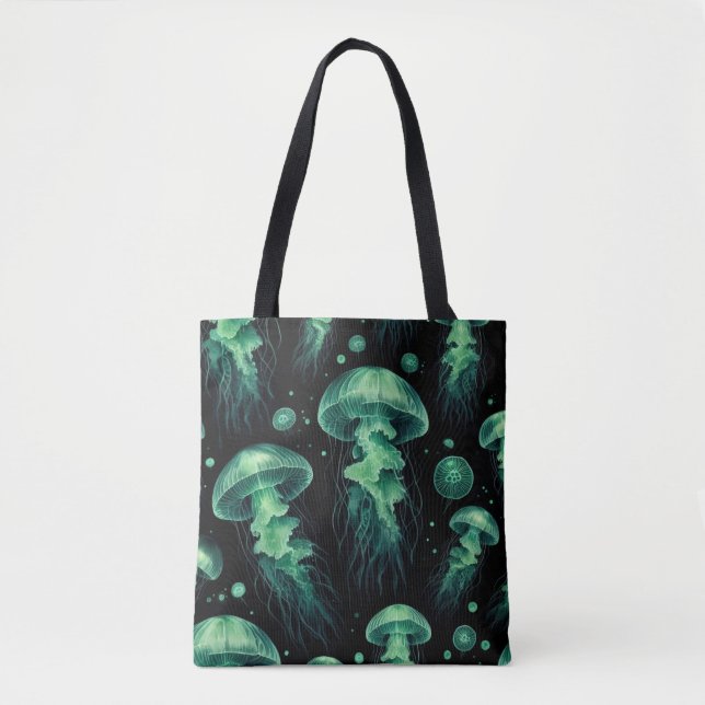 Bolso De Tela Jellyfish Glow (Anverso)