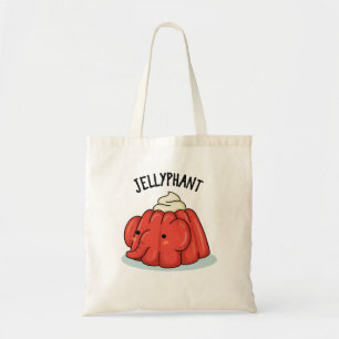 Bolso De Tela Jellyphant Funny Elephant Jelly Pun