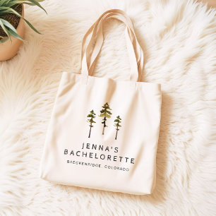 Bolso De Tela JENNA Pine Tree Camp Mountain Bachelorette