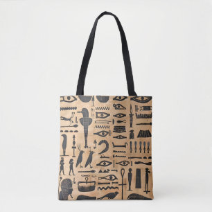 Bolso De Tela Jeroglíficos de Egipto