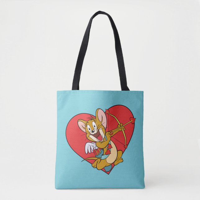 Bolso De Tela Jerry Mouse vestido como Valentine Cupido (Anverso)