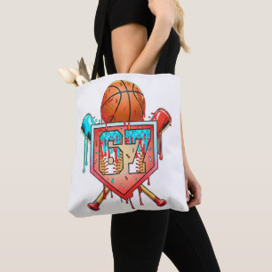 Bolso De Tela Jersey de béisbol y baloncesto Número 67 Drip Spor