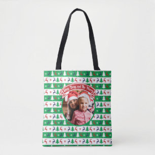 Bolso De Tela Jersey Feo de Navidad para Foto Familiar 