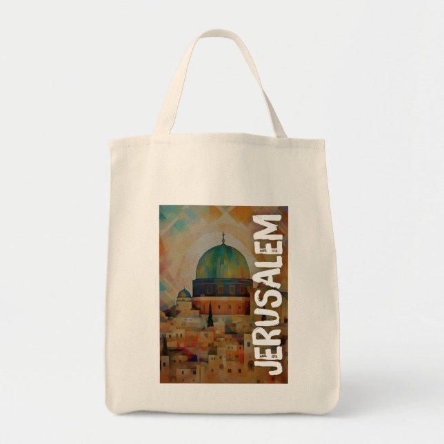 Bolso De Tela Jerusalén Al Quds Paz Justicia y Libertad (Frente)