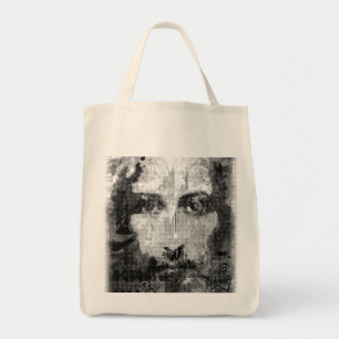 Bolso De Tela Jesucristo Collage medio tono negro + tus ideas