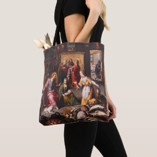 Bolso De Tela Jesucristo con Marta y María - Joos Goemaere