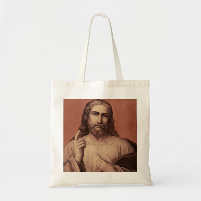 Bolso De Tela Jesucristo el Maestro  (Frente)