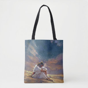 Bolso De Tela Jesucristo en la oración