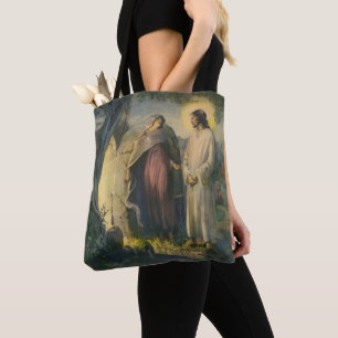 Bolso De Tela Jesucristo resucitado por la tumba por ML Greer