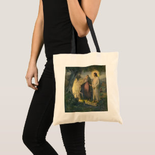 Bolso De Tela Jesucristo resucitado por la tumba por ML Greer