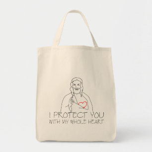 Bolso De Tela Jesucristo - Te Protejo