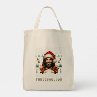 Bolso De Tela Jesus Birthday Ugly Sweater Knitting Religious