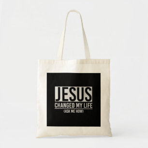 Bolso De Tela Jesús Cambió Mi Vida Preguntándome Cómo Jesús