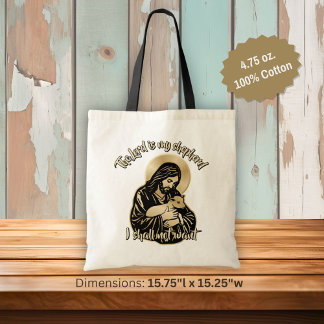Bolso De Tela Jesus Caring Shepherd